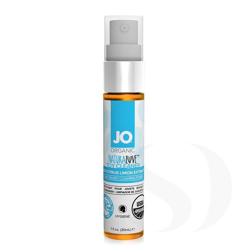 System JO Natural Love organiczny spray do czyszczenia zabawek erotycznych 30 ml