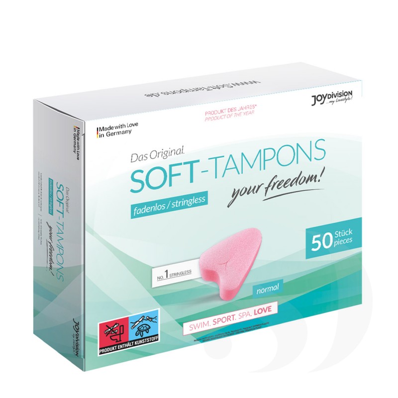 Joydivision Soft-Tampons miękkie tampony bez sznurka normal - 50 szt.