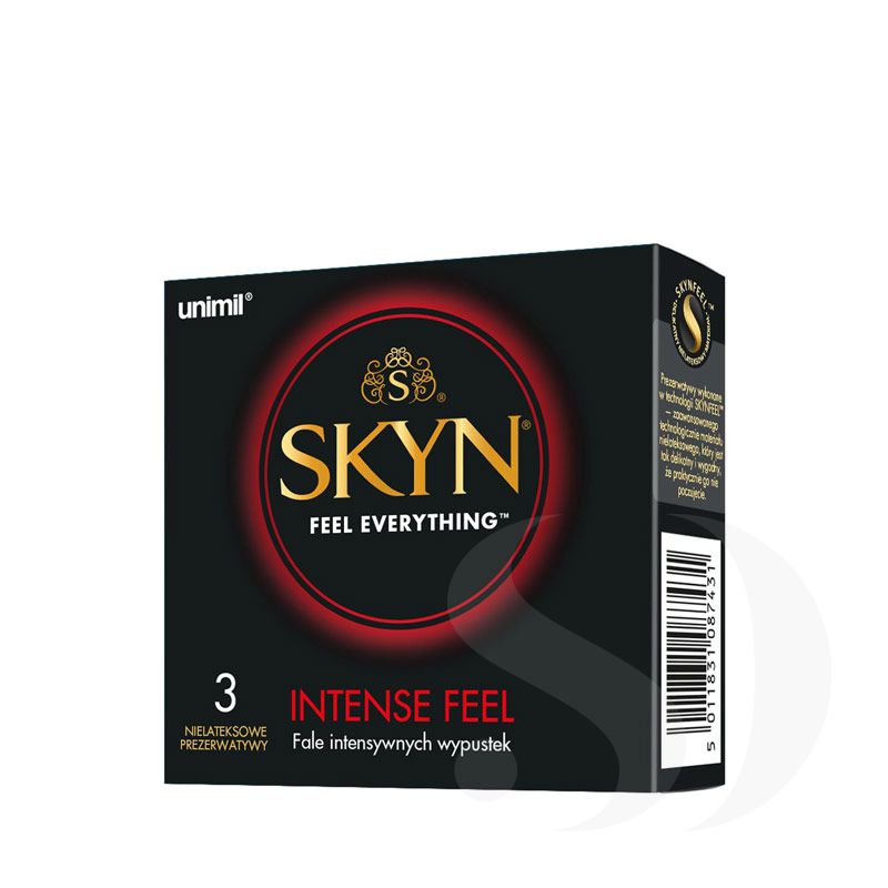 SKYN Intense Feel nielateksowe prezerwatywy z wypustkami 3 szt.