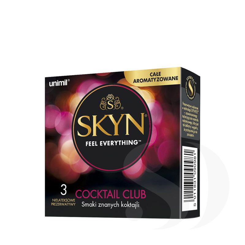 SKYN Cocktail Club nielateksowe prezerwatywy o smaku koktajli 3 szt.