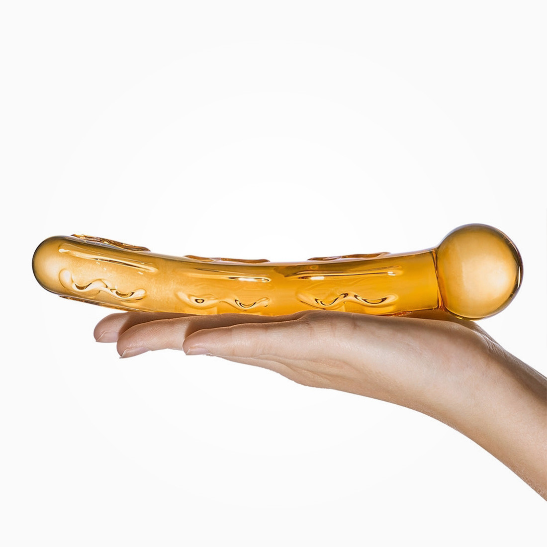 Gläs Orange Tickler szklane dildo 