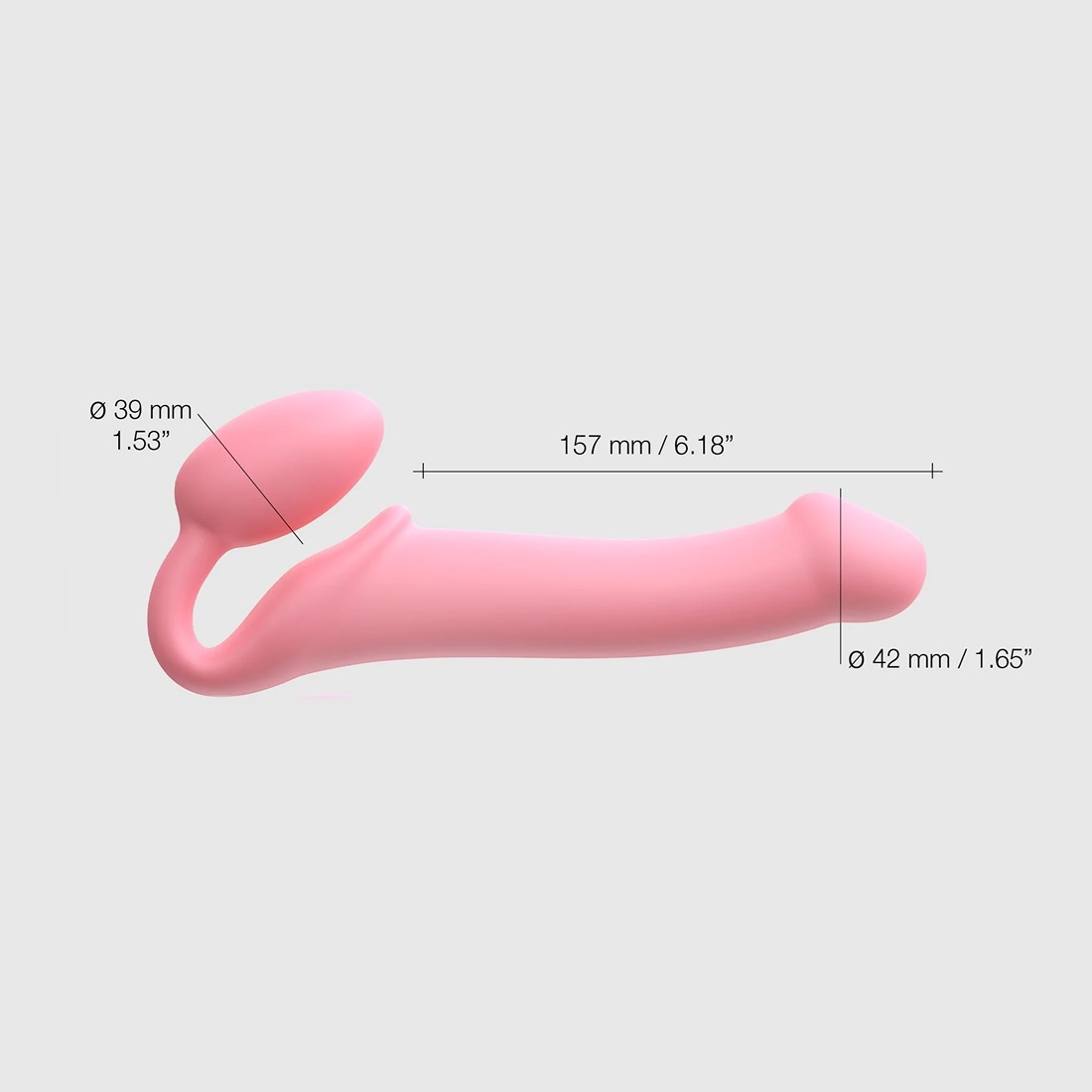 Strap-On-Me Semi-Realistic Bendable L strap-on