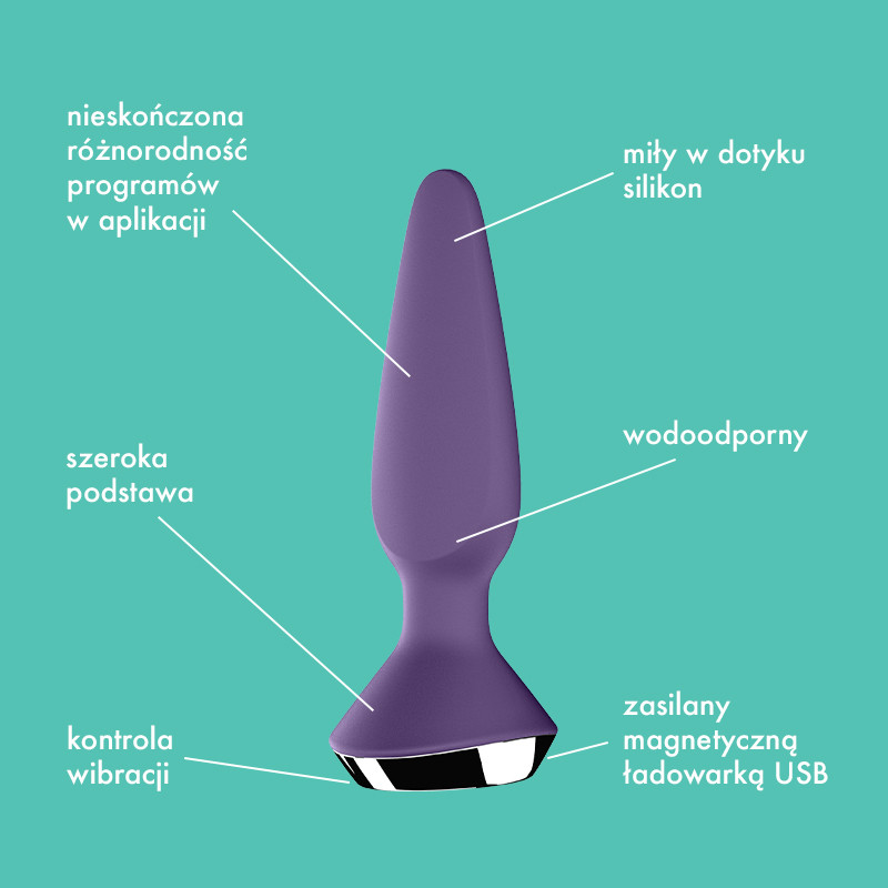 Satisfyer Plug-ilicious 1 wibrujący korek analny sterowany telefonem 