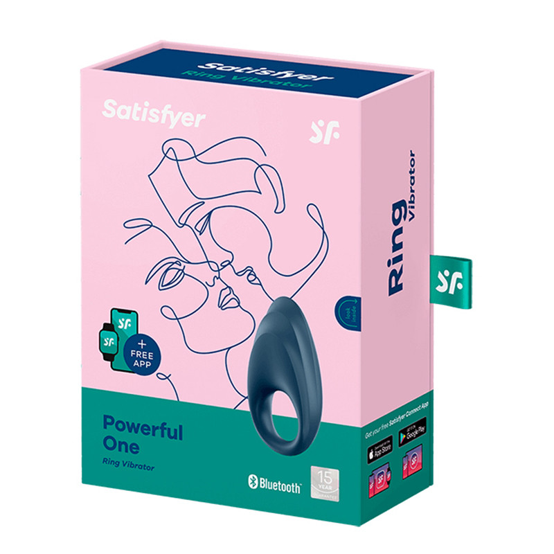 Satisfyer Powerful One pierścień wibrujący dla par sterowany telefonem