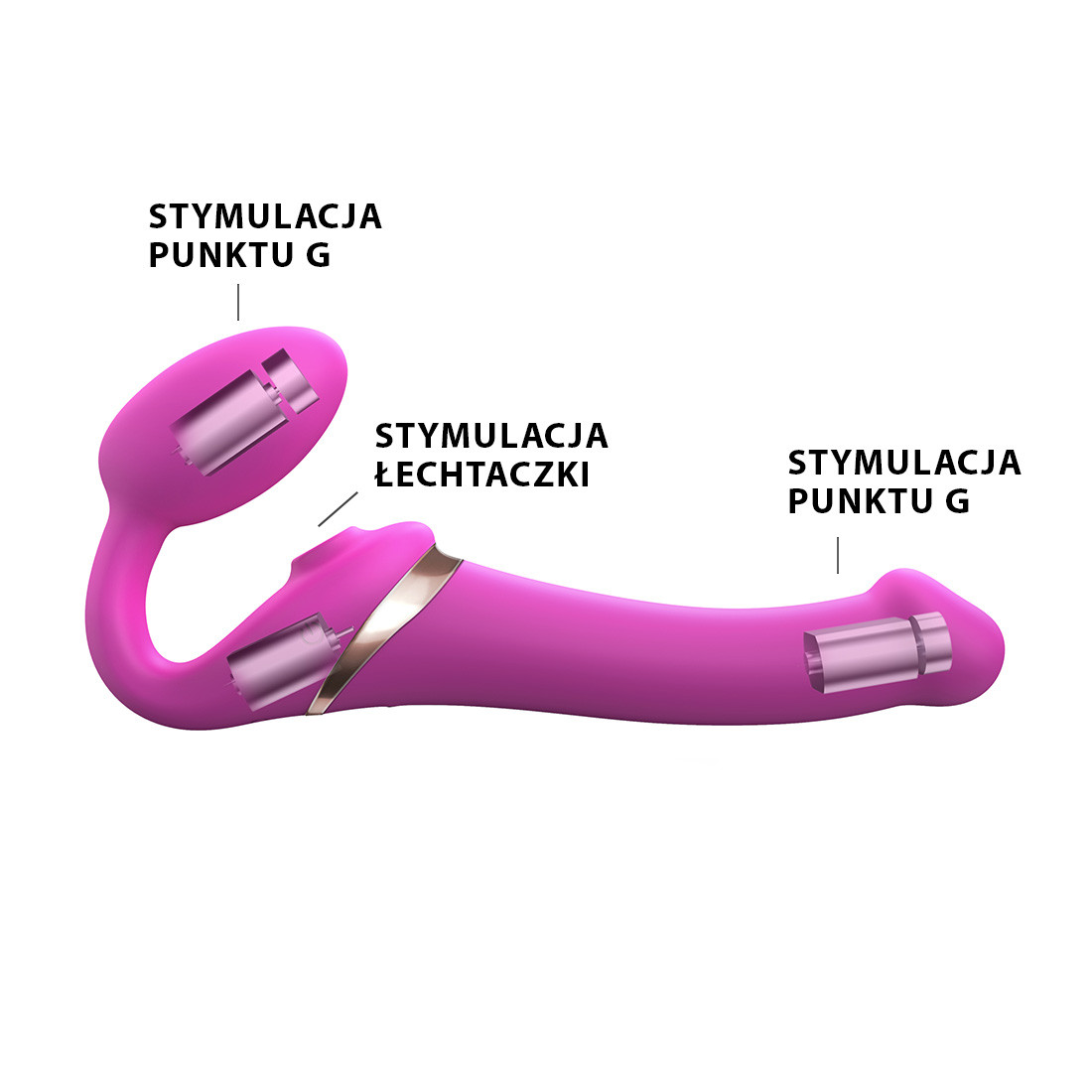 Strap-On-Me Multi Orgasm wibrujący strap-on sterowany pilotem S