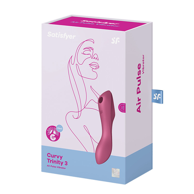 Satisfyer Curvy Trinity 3 bezdotykowo-wibrujący masażer łechtaczki