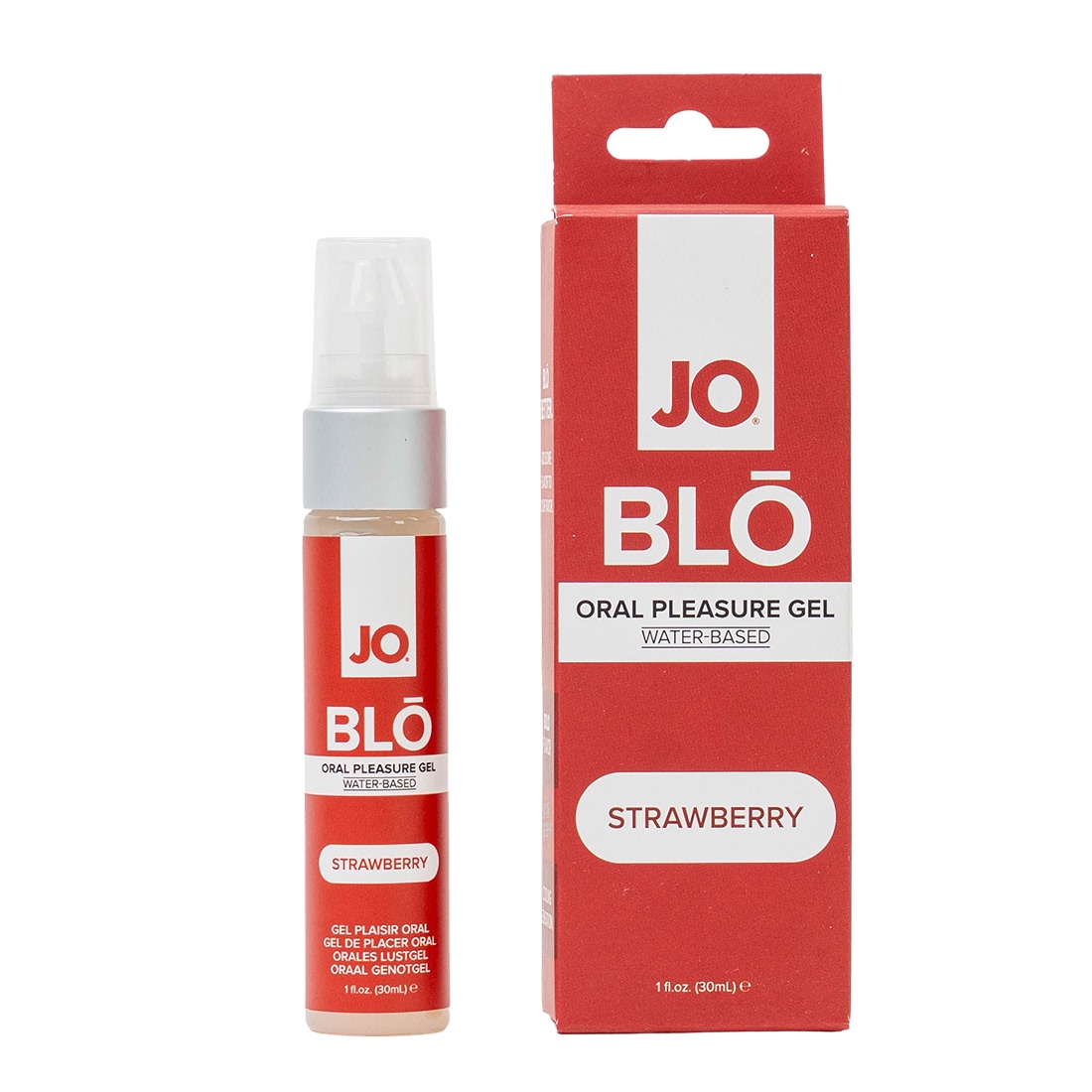 System JO BLŌ Strawberry chłodzący balsam do seksu oralnego o smaku truskawkowym