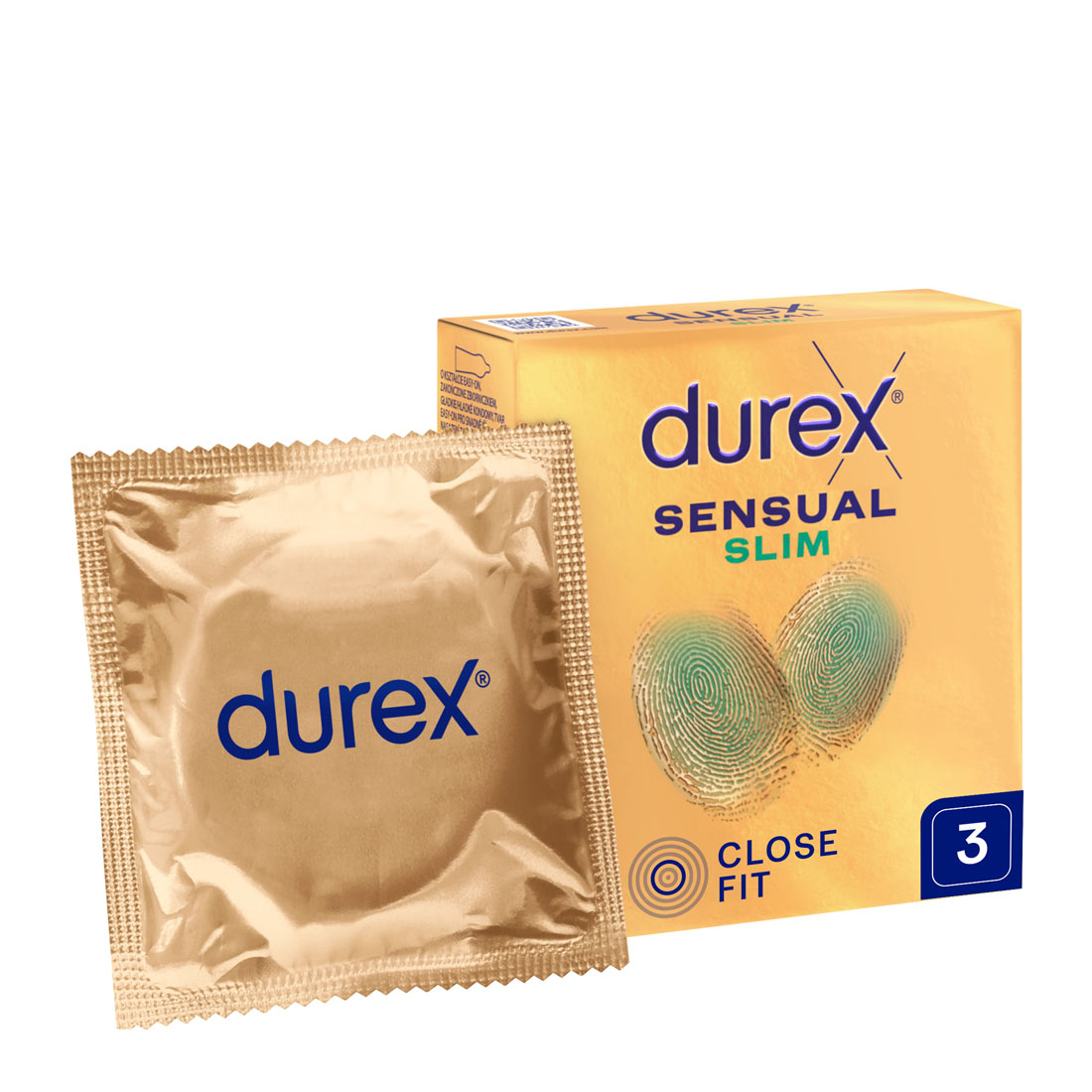 Durex Sensual Slim najcieńsze prezerwatywy dopasowane