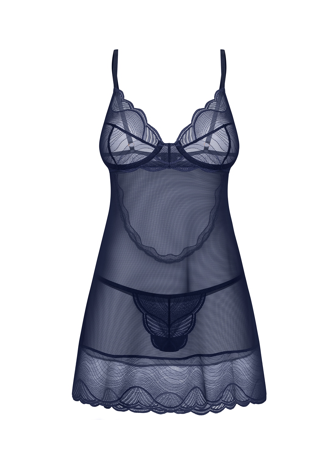 Obsessive Nightly Blue koszulka i stringi