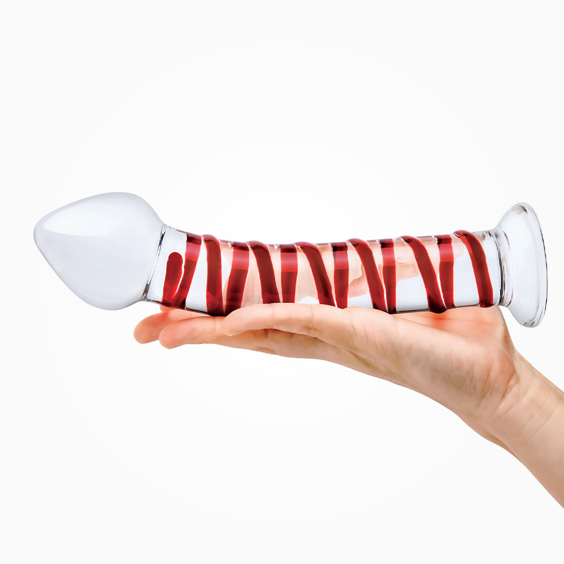 Gläs 8" Mr. Swirly szklane dildo