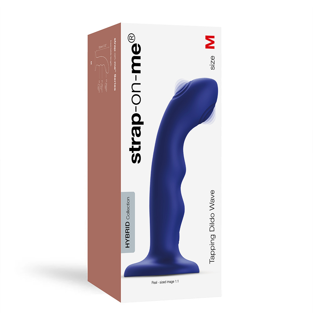 Strap-On-Me Tapping Wave dildo z pulsującą wypustką