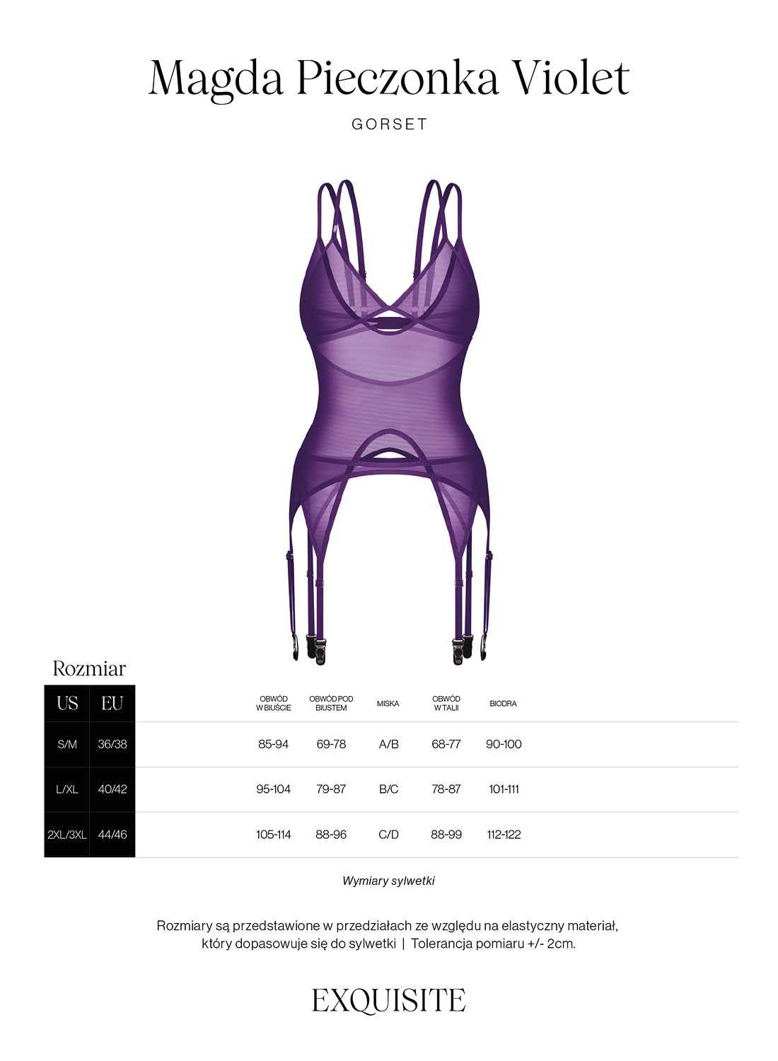 Exquisite by Obsessive MP Violet gorset