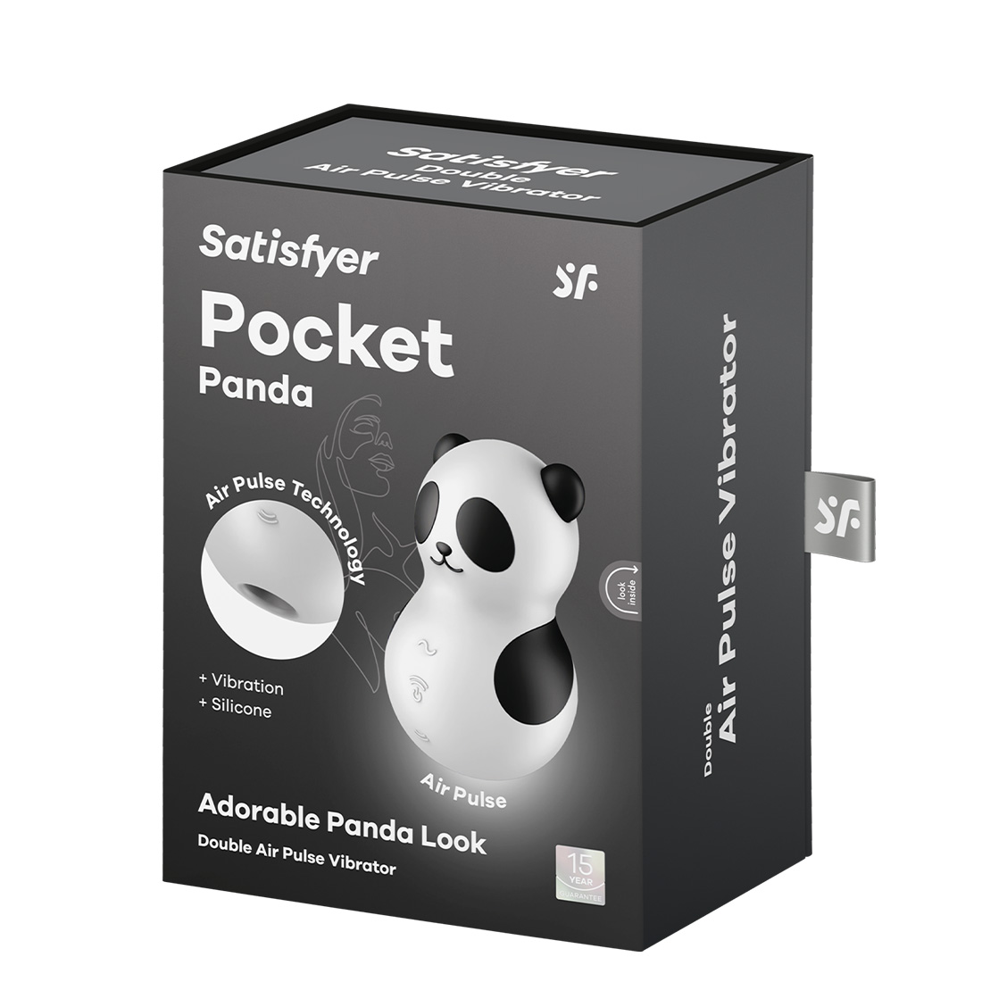 Satisfyer Pocket Panda bezdotykowo-wibrujący masażer łechtaczki 2 w 1