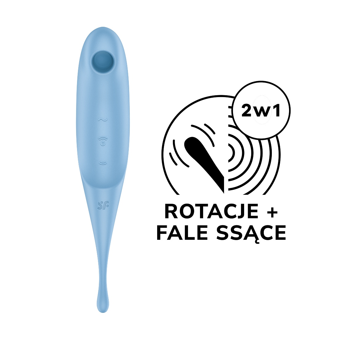 Satisfyer Twirling Pro 2 w 1 bezdotykowo-punktowy masażer łechtaczki  Satisfyer Twirling Pro 2 w 1 bezdotykowo-punktowy masażer łechtaczki