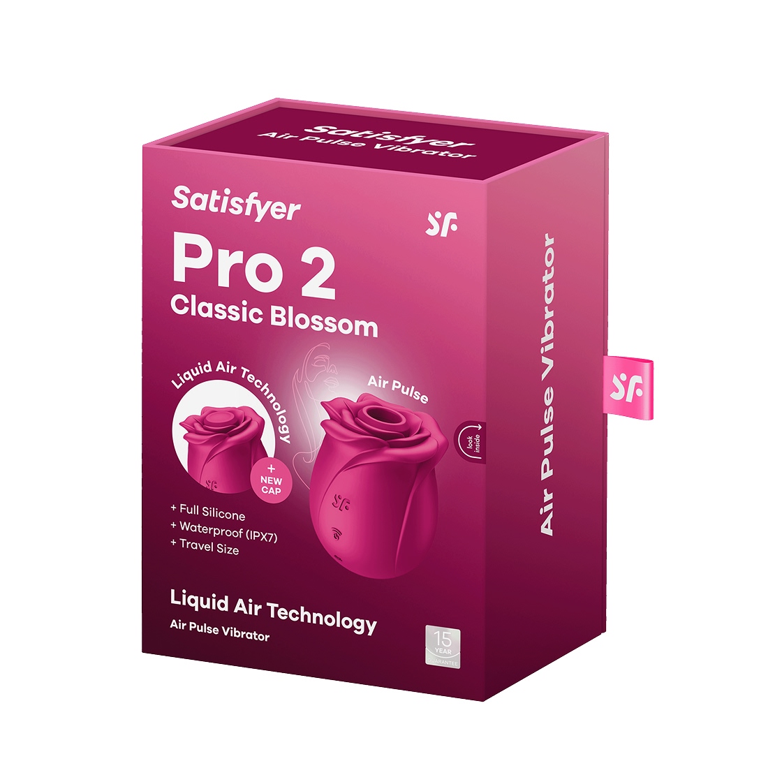 Satisfyer Pro 2 Classic Blossom bezdotykowy masażer łechtaczki w kształcie róży