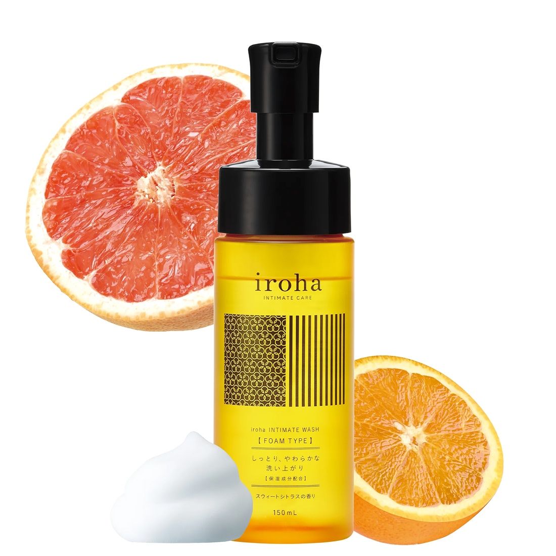 Iroha Intimate Wash pianka do higieny intymnej o zapachu słodkich cytrusów