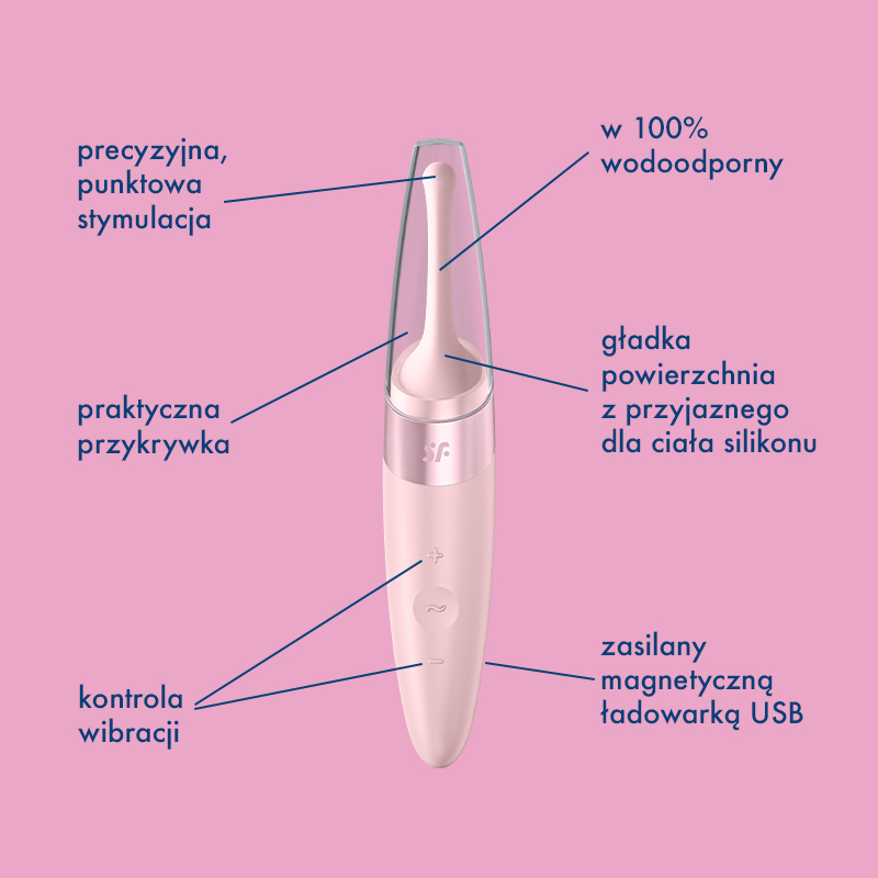 Satisfyer Twirling Delight punktowy masażer łechtaczki