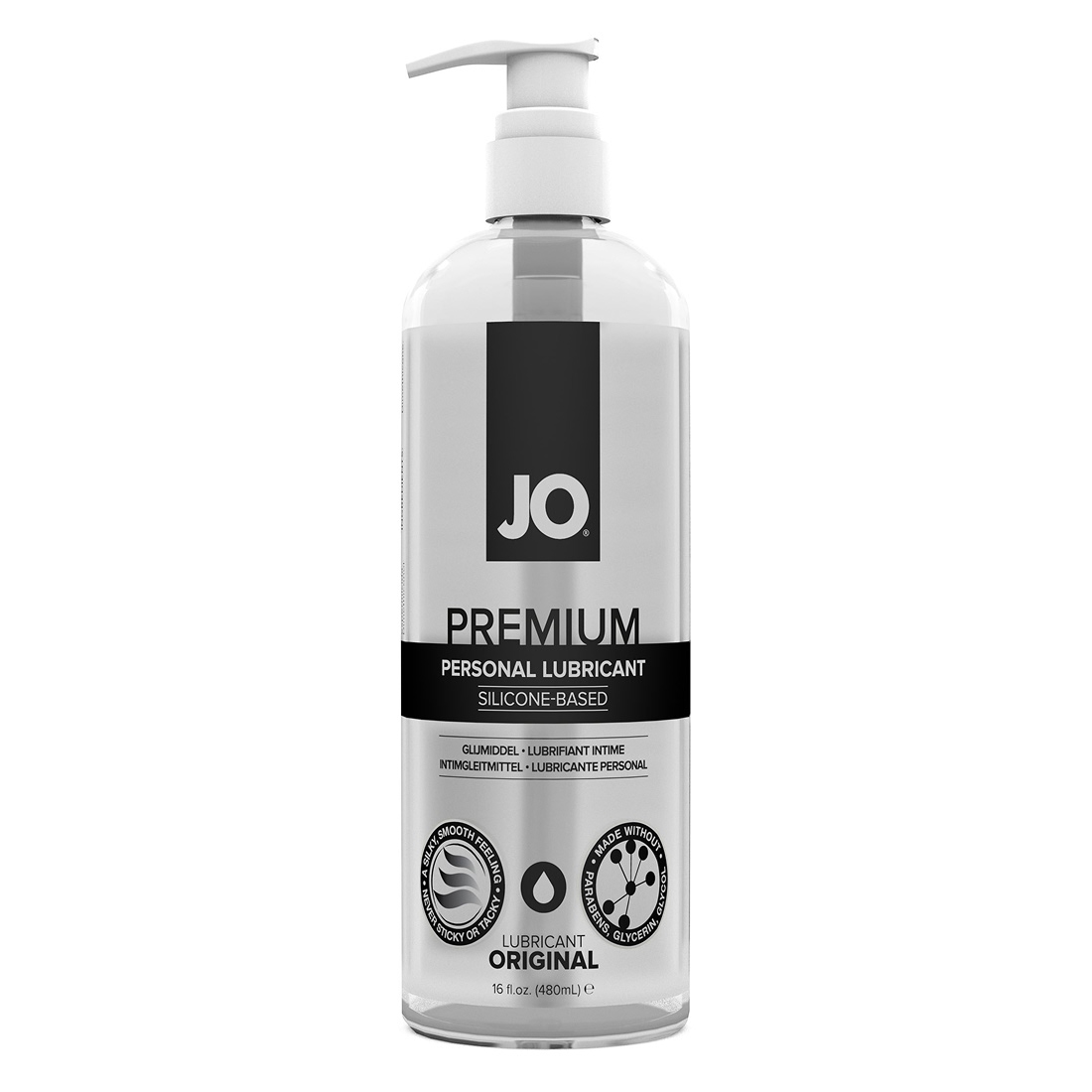System JO Premium lubrykant na bazie silikonu neutralny 480 ml - opakowanie produktu