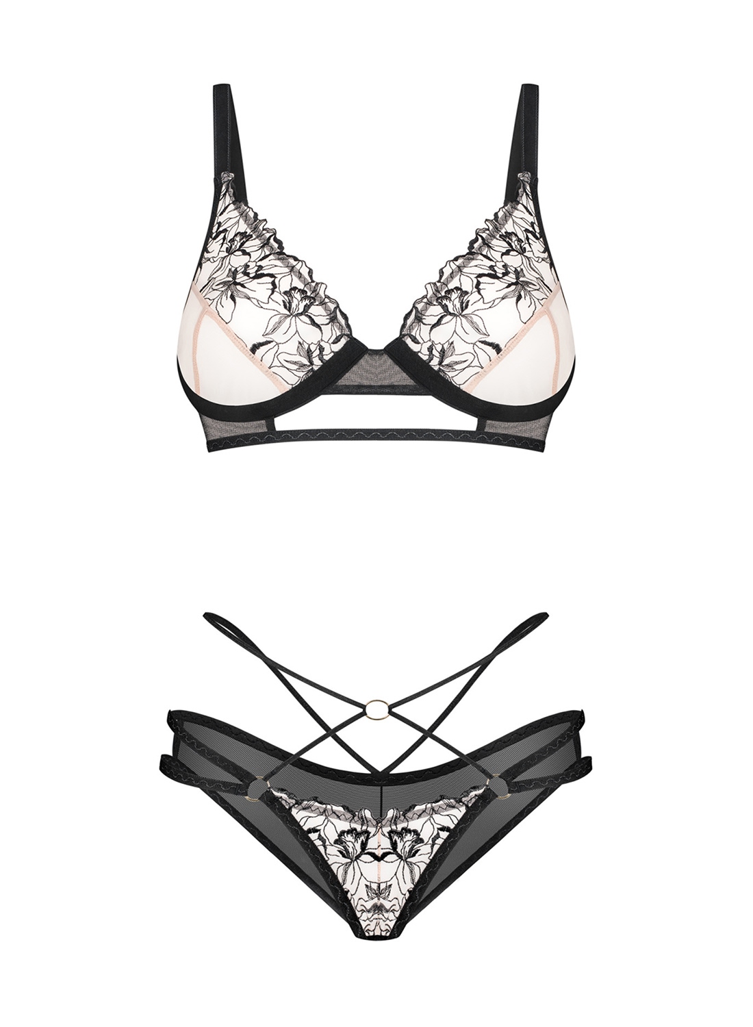 Obsessive Vila Blanes komplet: biustonosz i figi 