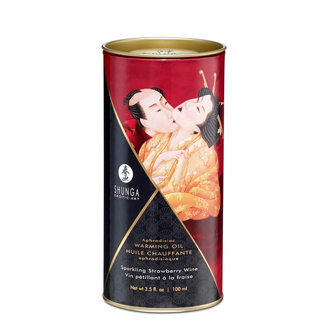 Shunga Aphrodisiac Oil olejek do stref erogennych o smaku szampana z truskawkami