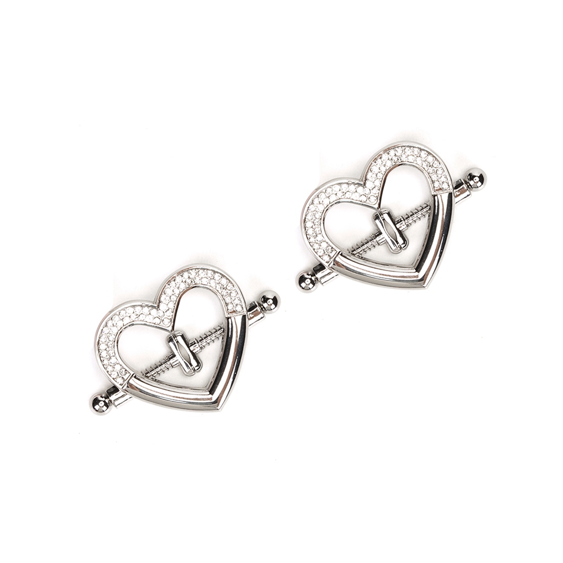 Liebe Seele Heart-shaped Nipple Clamps zaciski na sutki z cyrkoniami
