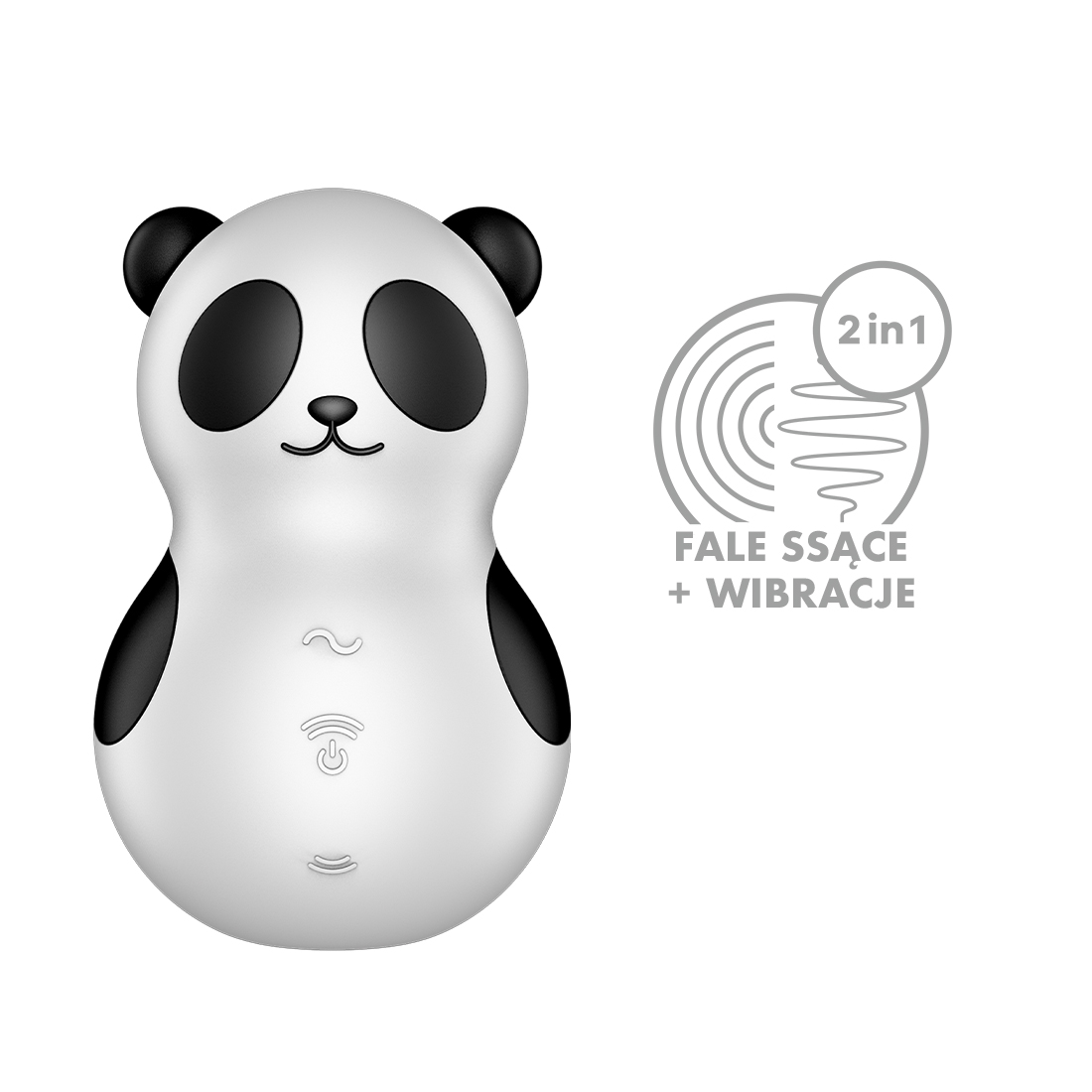 Satisfyer Pocket Panda bezdotykowo-wibrujący masażer łechtaczki 2 w 1