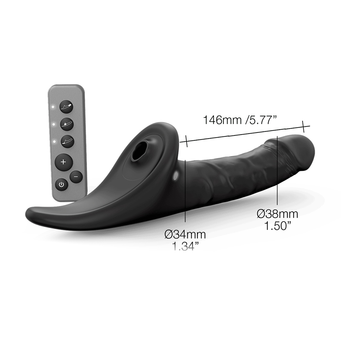 Strap-On-Me Multi Orgasm Realistic Dildo M realistyczne dildo dla par sterowane pilotem