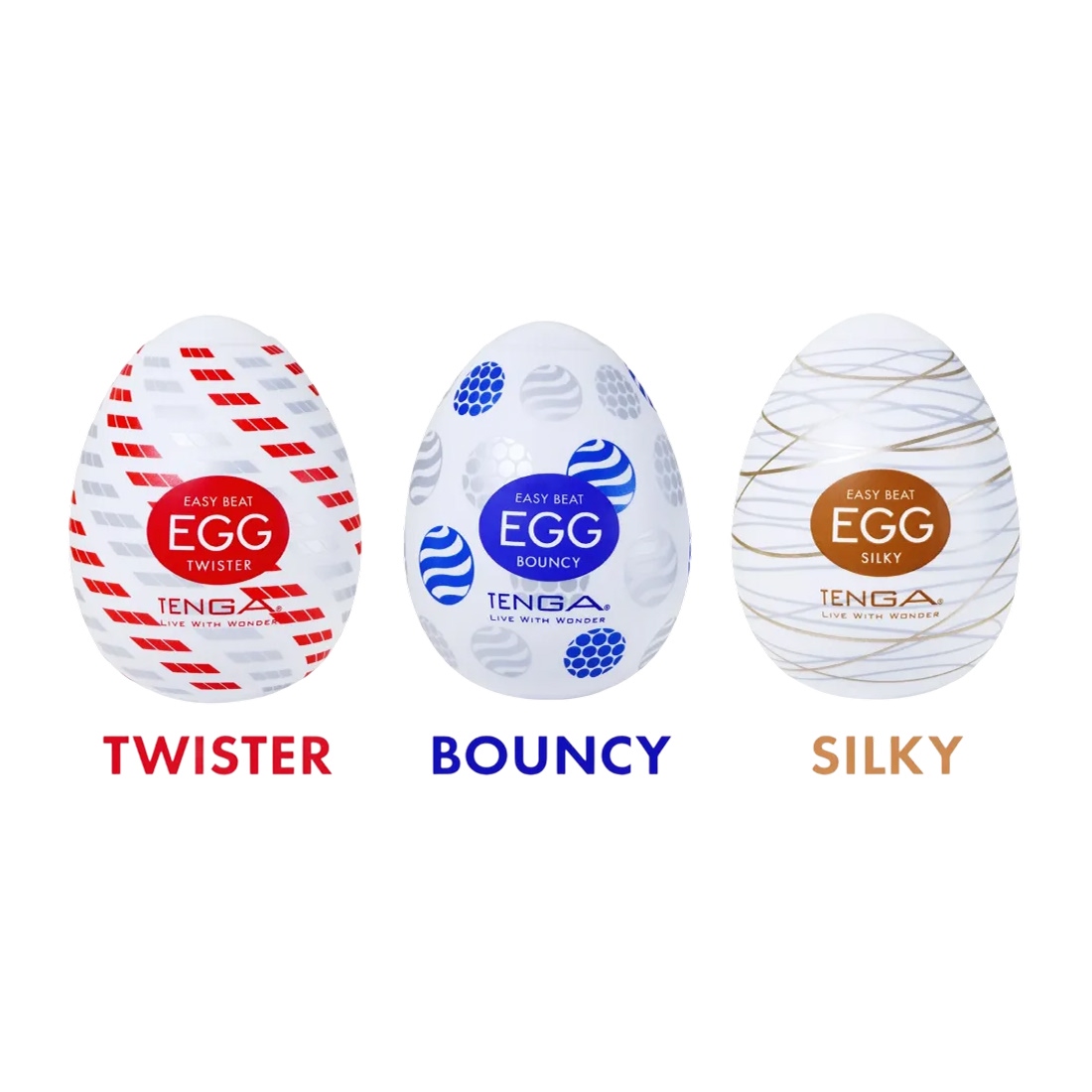 Tenga Egg Standard Set 2 zestaw 3 masturbatorów