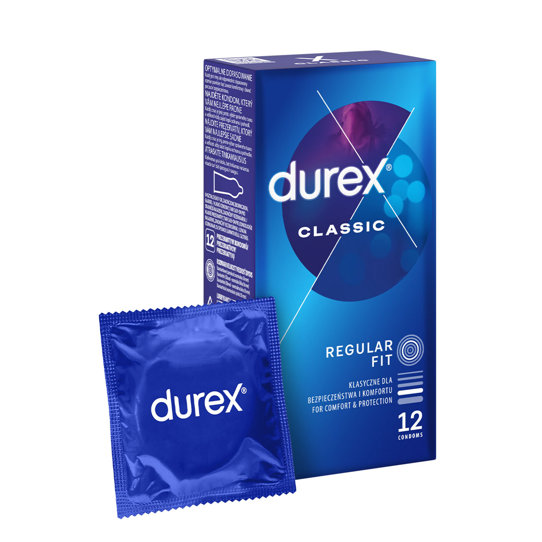 Durex Classic klasyczne nawilżane prezerwatywy