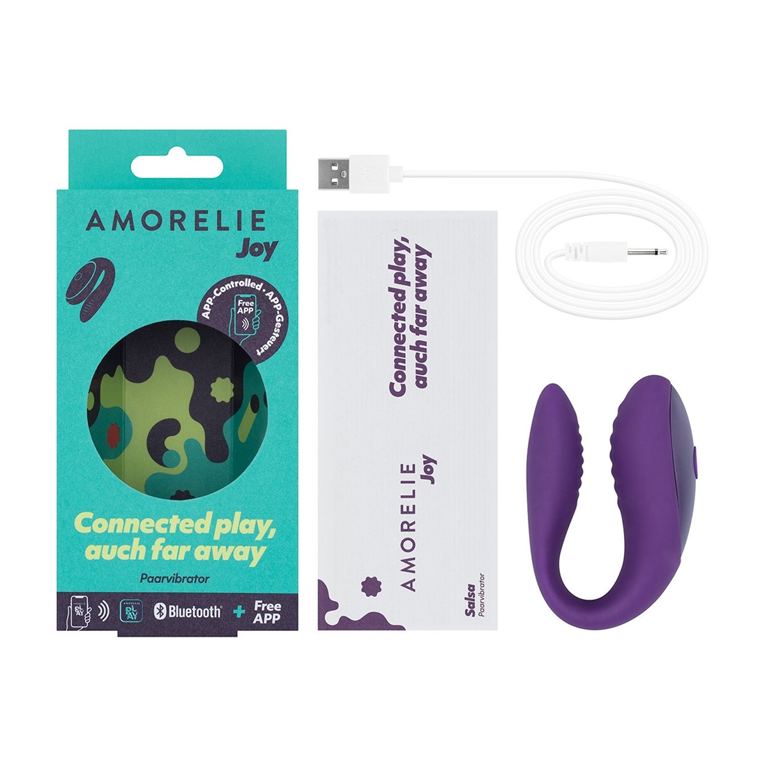 Amorelie Joy Salsa wibrator dla par sterowany aplikacją