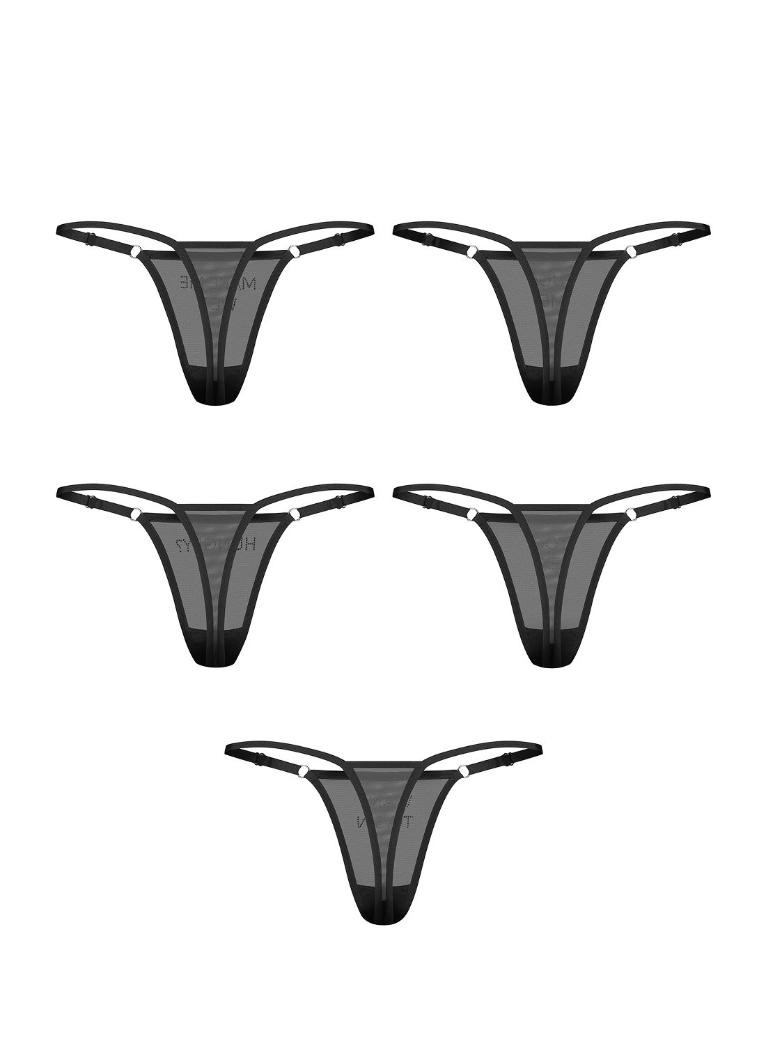 Obsessive Violami pięciopak stringów