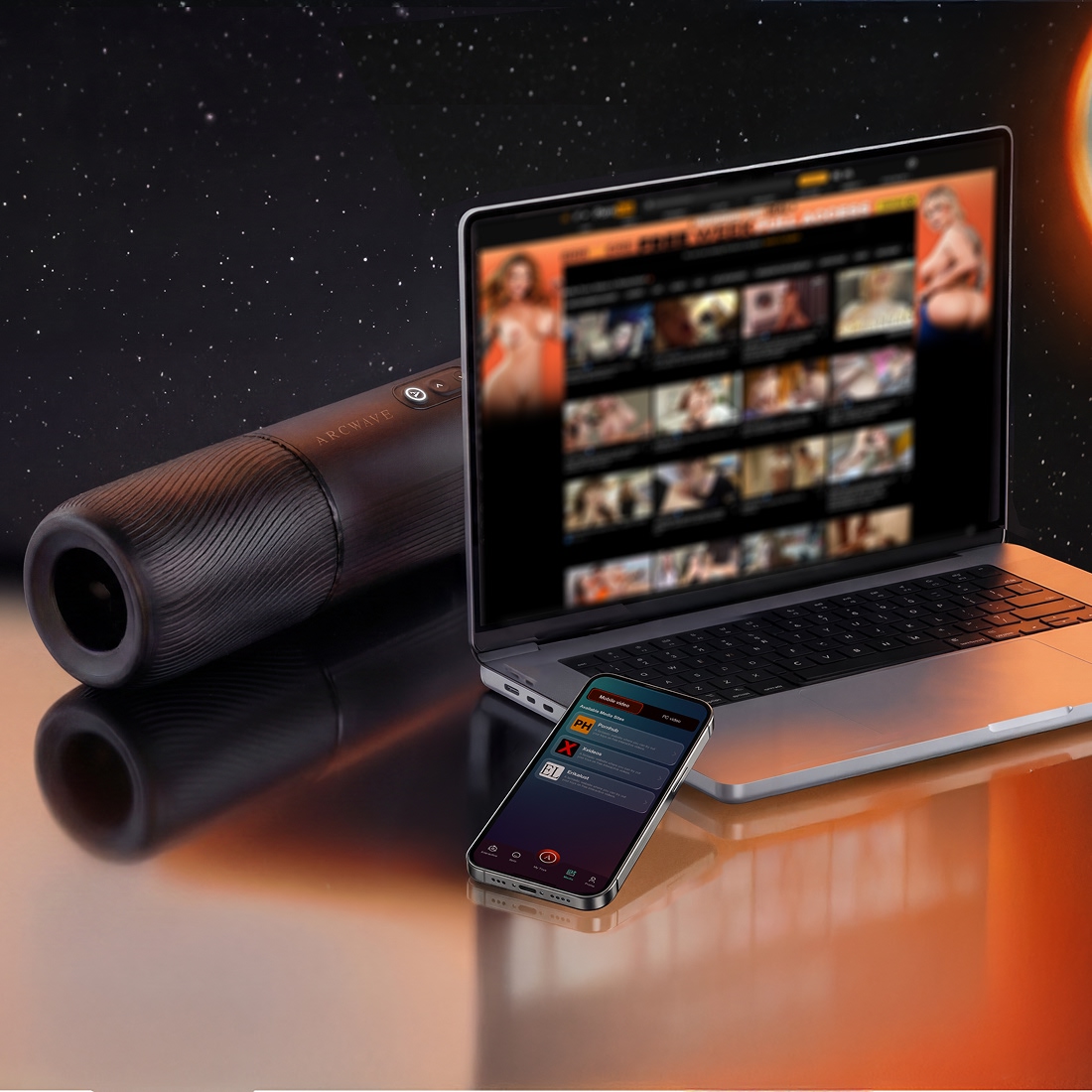 Arcwave Orbit rotacyjny masturbator sterowany aplikacją
