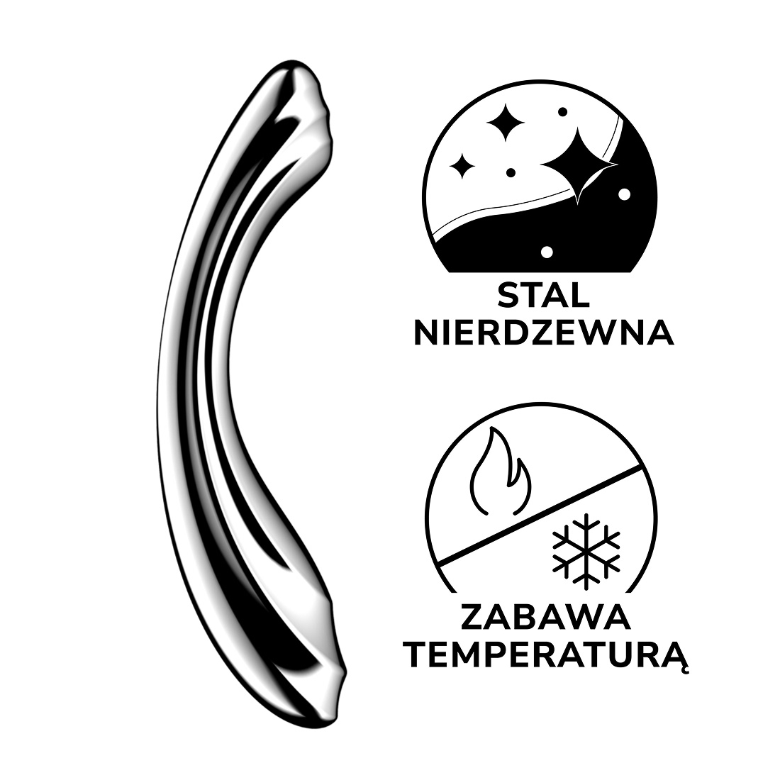 Satisfyer Pure Gravity 2 stalowe dildo