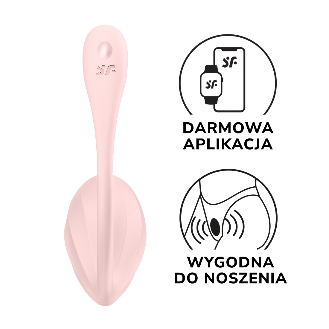 Satisfyer Ribbed Petal wibrująca kulka sterowana aplikacją i pilotem