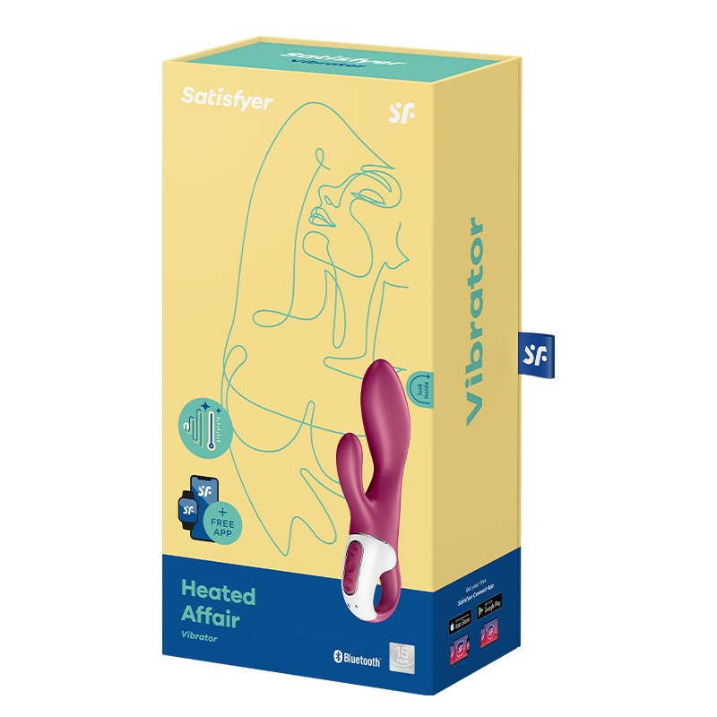 Satisfyer Heated Affair ogrzewany wibrator króliczek sterowany telefonem