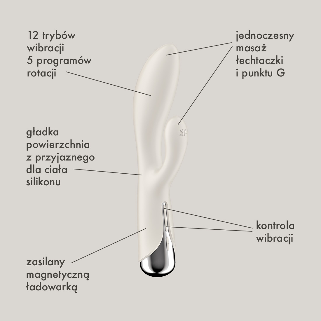 Satisfyer Spinning Rabbit rotujący wibrator króliczek 