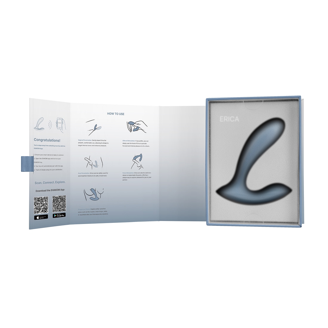 Svakom Erica wibrator króliczek sterowany telefonem