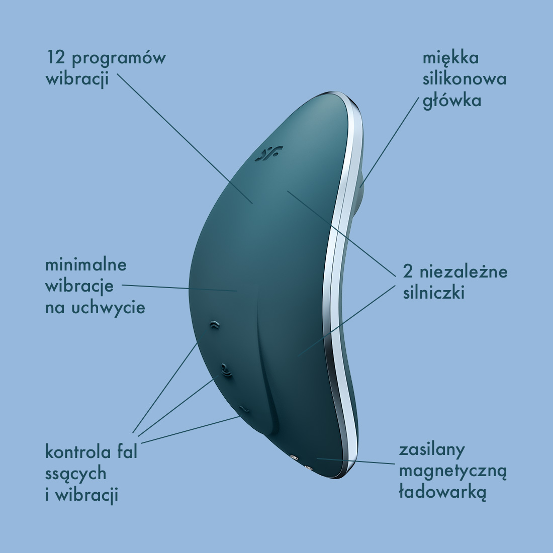 Satisfyer Vulva Lover 1 bezdotykowo-wibrujący masażer łechtaczki 2 w 1