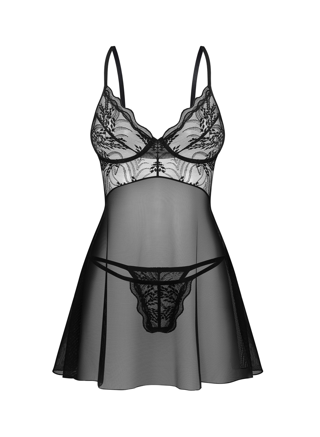 Obsessive Perisia koszulka babydoll i stringi 