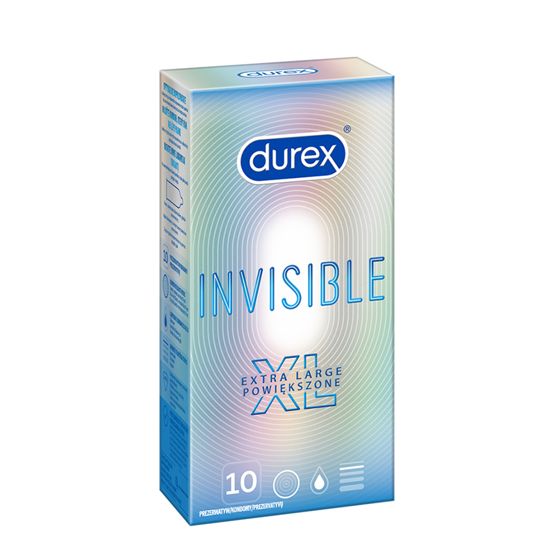 Durex Invisible XL najcieńsze prezerwatywy powiększane
