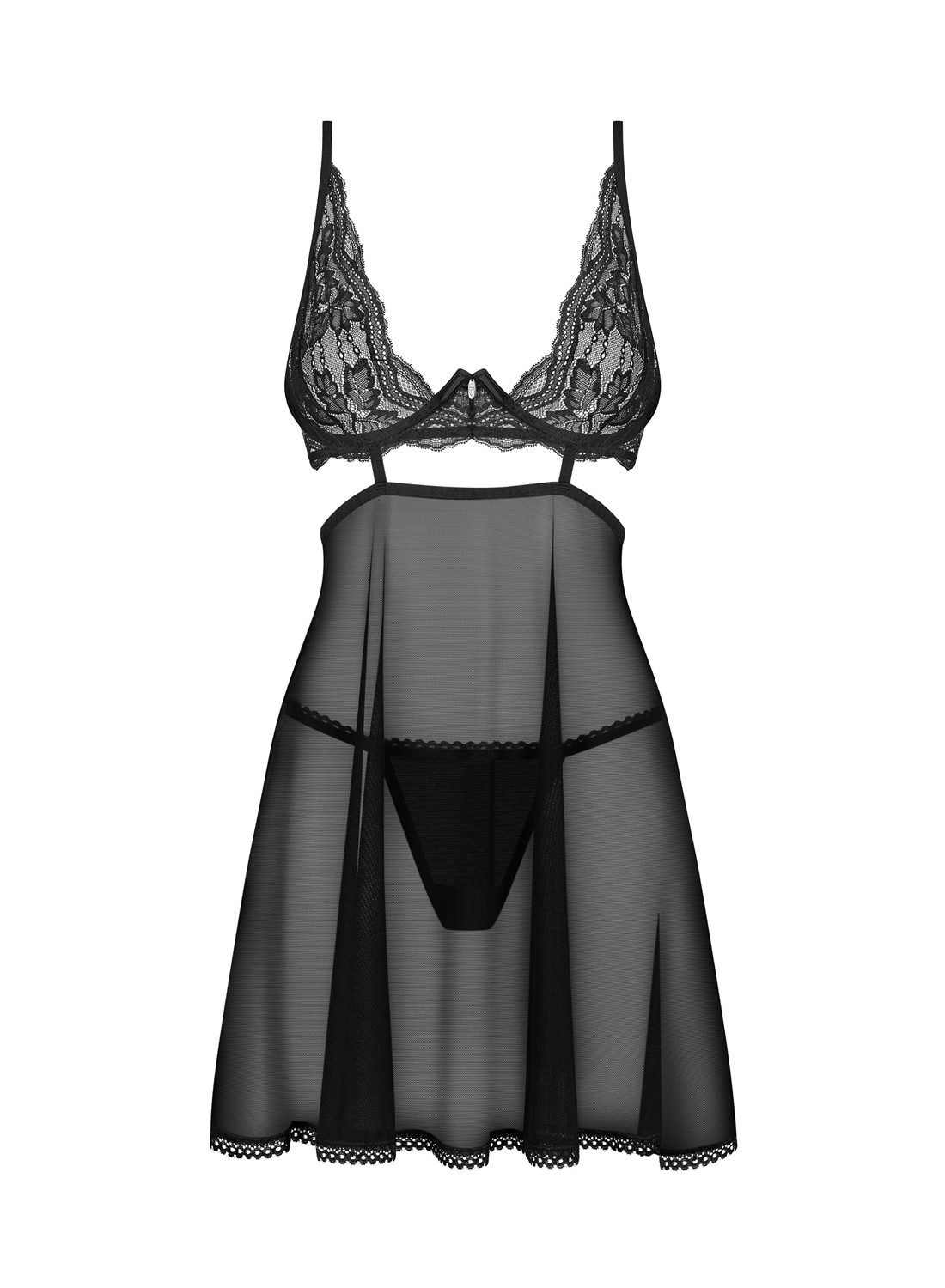 Obsessive Nutris koszulka babydoll i stringi 