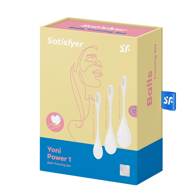 Satisfyer Yoni Power 1 zestaw kulek do ćwiczeń mięśni dna miednicy