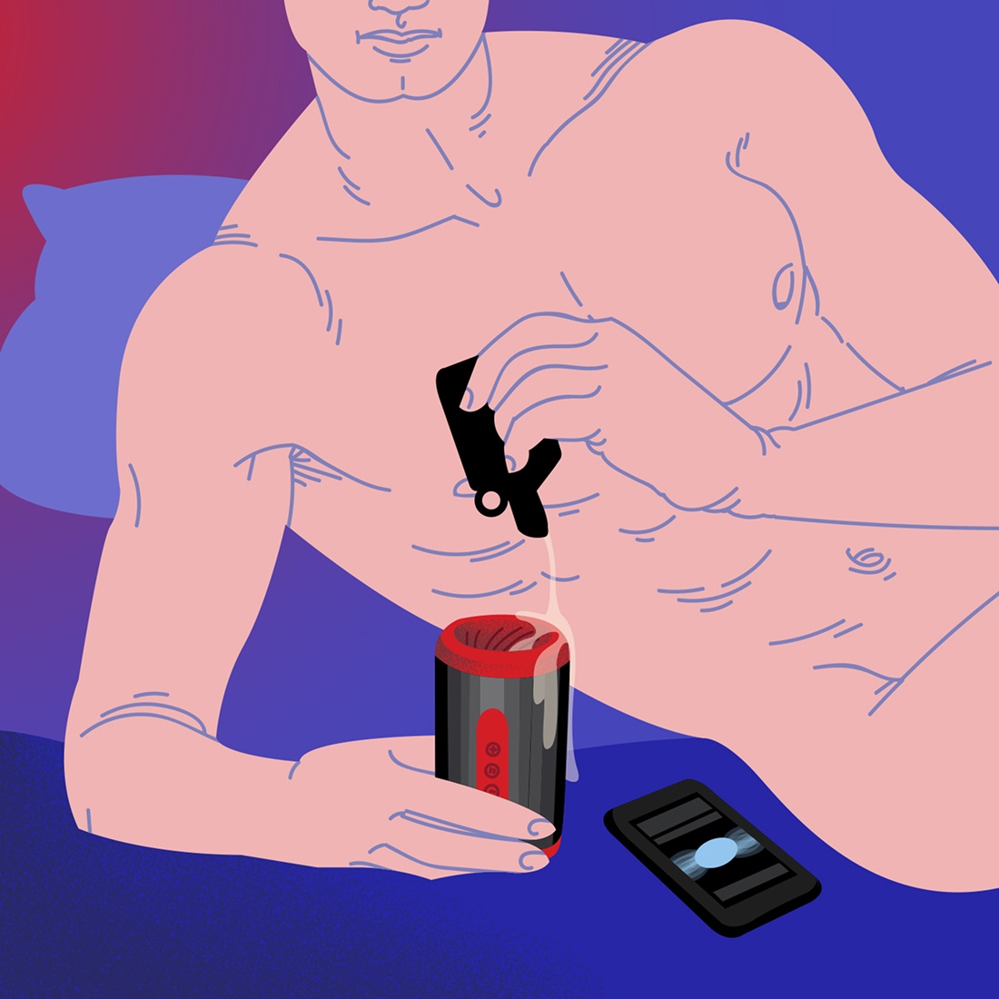 LELO F2S Double Sonic masażer penisa sterowany telefonem