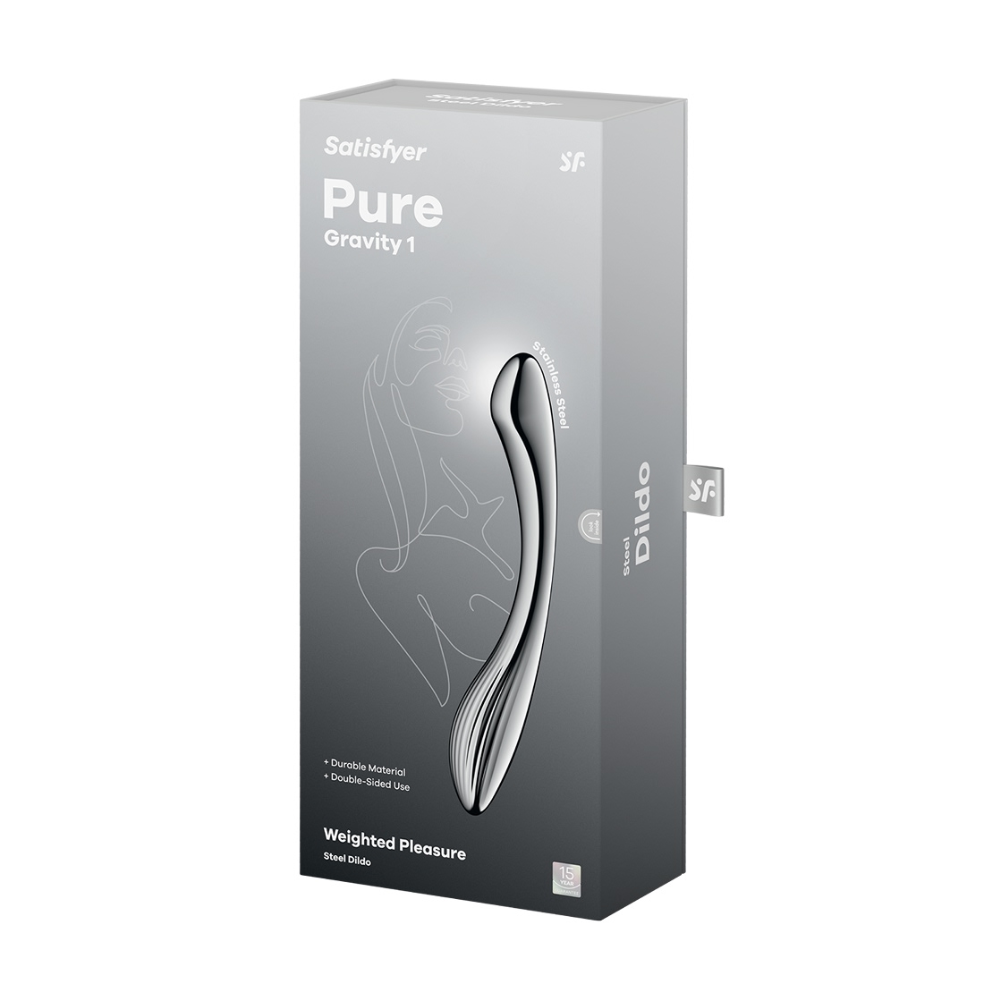 Satisfyer Pure Gravity 1 stalowe dildo