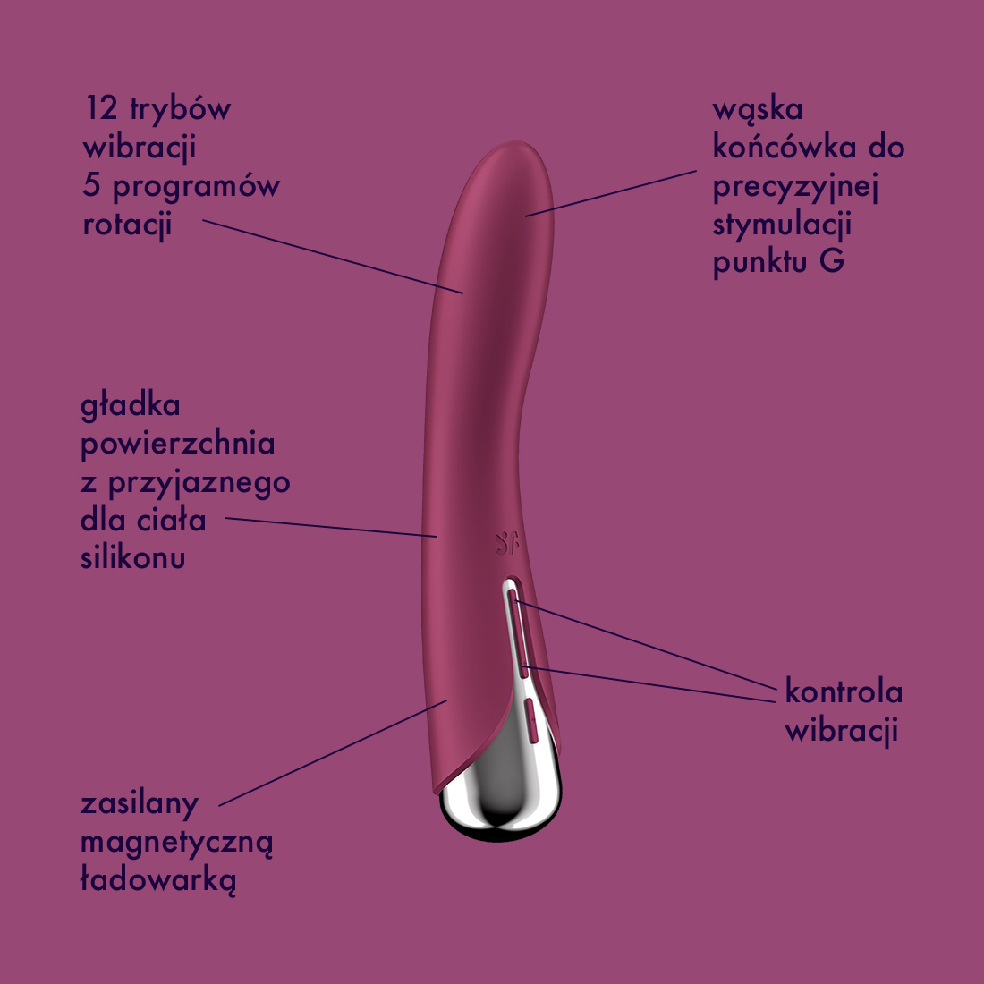 Satisfyer Spinning Vibe rotujący wibrator klasyczny