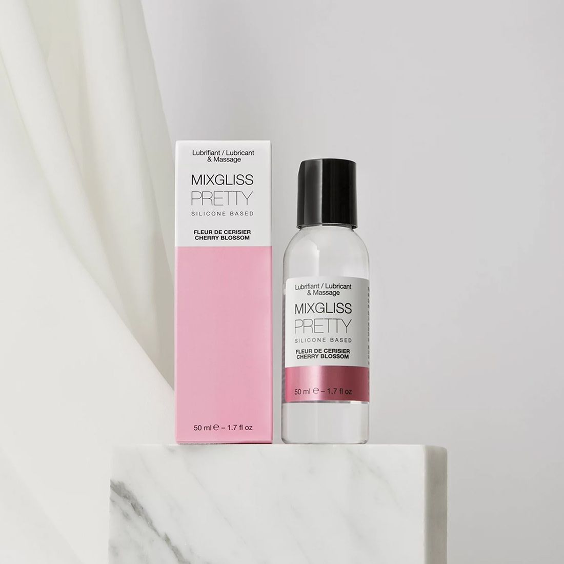 Mixgliss Pretty 2 w 1 lubrykant silikonowy i żel do masażu o zapachu kwiatu wiśni