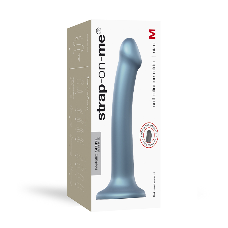 Strap-On-Me Mono Density dildo z przyssawką metaliczne M