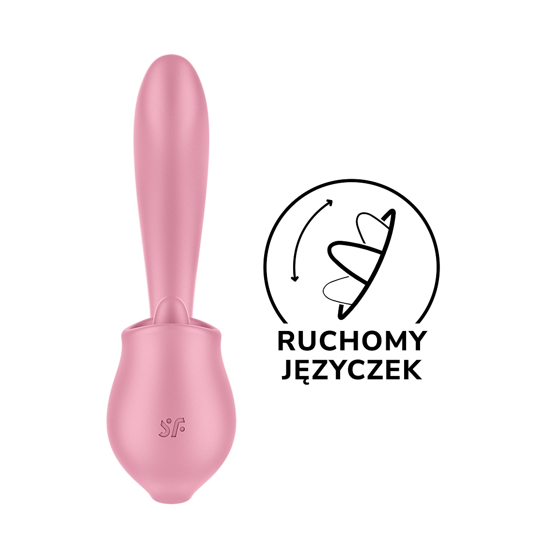 Satisfyer Tongue Genius wibrator króliczek z języczkiem