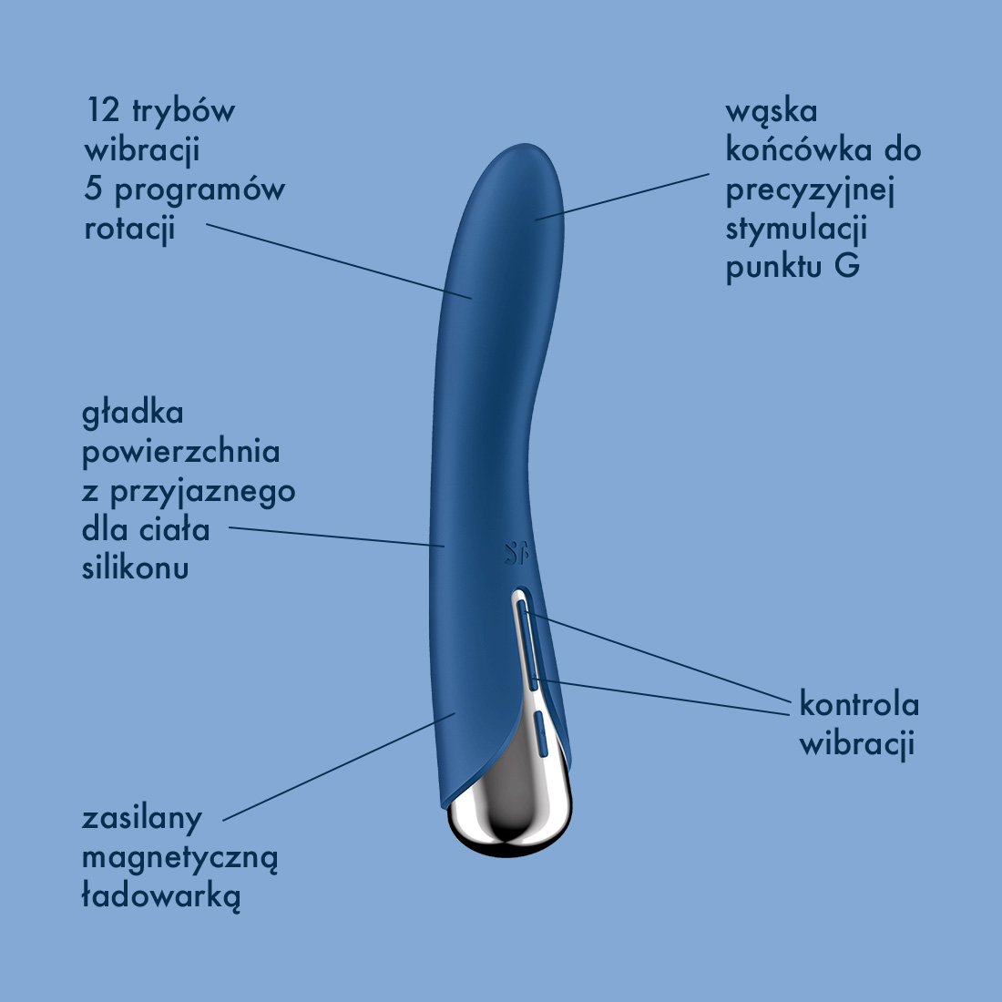 Satisfyer Spinning Vibe rotujący wibrator klasyczny