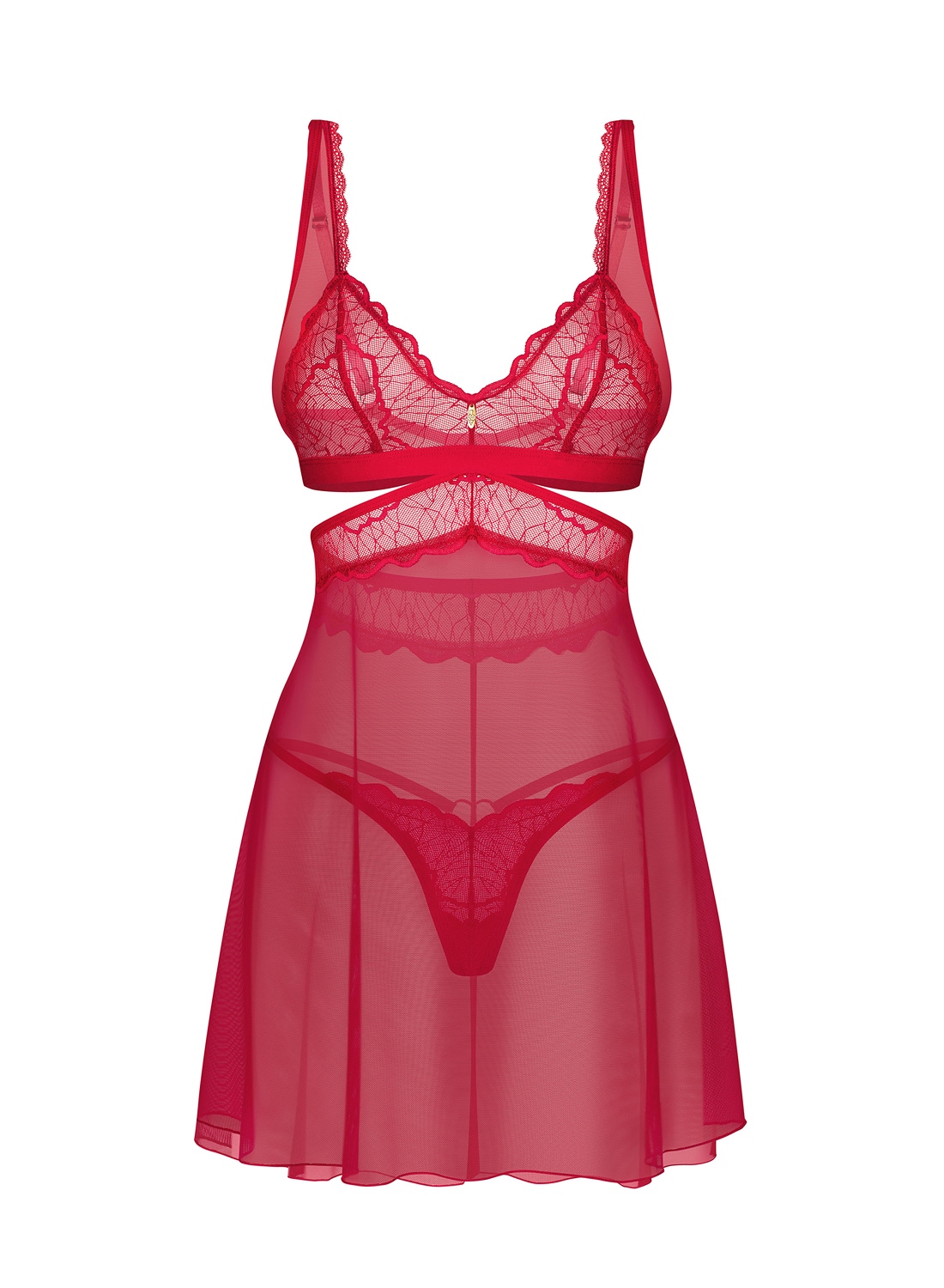 Obsessive Cupide Desir koszulka babydoll i stringi 